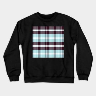 Winter Aesthetic Iagan 1 Hand Drawn Textured Plaid Pattern Crewneck Sweatshirt